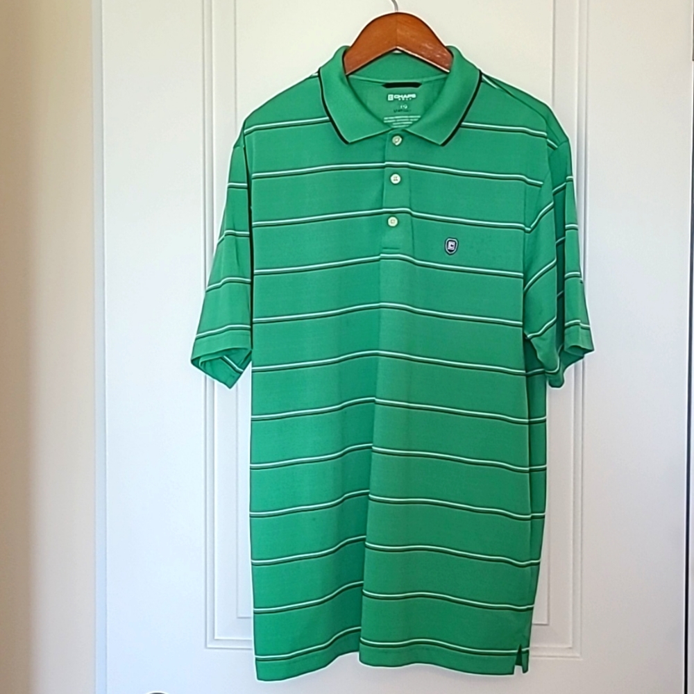 CHAPS Golf Stay Dry Green Shirt Large